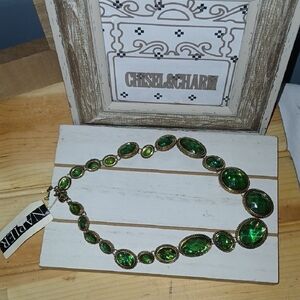 Vintage Napier Green Gemstone Necklace